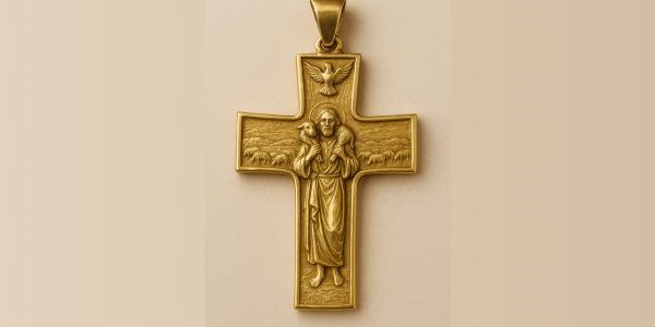 La Cruz del Buen Pastor: El legado del Papa Francisco en la joyería de oro amarillo de Nicols